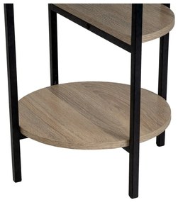 Черен и естествен стелаж от декор от дъб 40x80 cm – Casa Selección