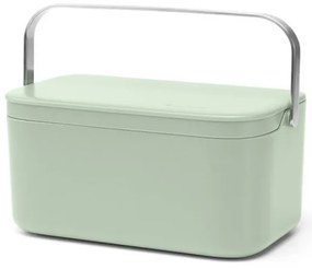 Кутия за хранителни отпадъци Brabantia SinkSide 1005611, 1.8 л, Дръжка за лесно пренасяне, Светлозелен