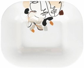 Керамична чиния за сервиране , 43,5 x 35,5 cm Face to Grey - VDE Tivoli 1996