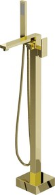 Mexen Urano свободностоящ смесител за вана, златен - 75233-50