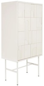 Светлосиво шкафче 70x140x40 cm Funk – White Label