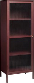 Червена метална витрина 58x160 cm Bronco – Unique Furniture