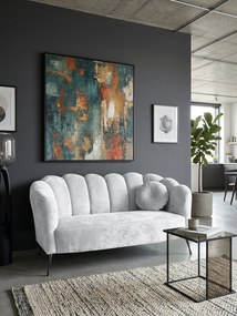 Диван Adria двуместен-Сиво - черно