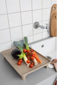 Бежова двуетажна тавичка за оттичане 42x29 cm Dry-It – Mette Ditmer Denmark