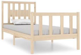 3104093 vidaXL Рамка за легло, дърво масив, 90x190 см, Single
