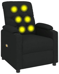 339114 vidaXL Масажен стол, черен, текстил