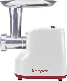 Месомелачка с приставка за домати Beper P102ROB200, 1200W, 3 ножа, ABS, Обратна функция, Бял