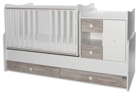 LORELLI Classic Трансформиращо се легло-люлка 190/72 см. MINI MAX БЯЛО/АРТ