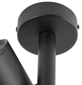 Дизайнерски таванен прожектор черен регулируем GU10 50mm - Scopio Honey