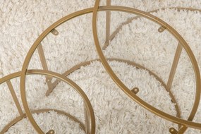 Комплект масички за кафе Aurum, цвят Златен Прозрачен