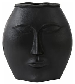 Черна алуминиева ваза Face - Light &amp; Living