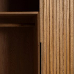 Гардероб от декор от ясен в естествен цвят 104x203 cm – Ixia