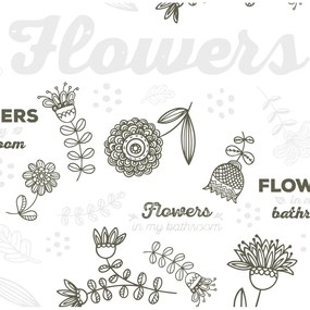 Завеса за душ 180x200 cm Flowers – MSV