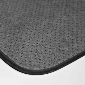 Черно-златист килим за баня 45x75 cm Orbella – douceur d'intérieur