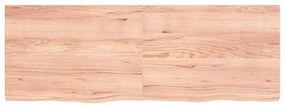 3156379 vidaXL Плот за маса светлокафяв 140x50x(2-4) см обработен масивен дъб