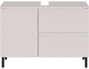 Кремав нисък шкаф за мивка 80x56 cm Salinas – Germania