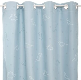 Детска светеща затъмняваща завеса atmosphera Dino Glow, 140x250, Сив