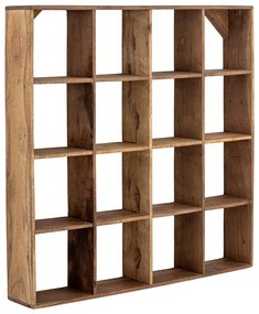 Двуетажен рафт от рециклирана дървесина в естествен цвят Tilo - Bloomingville