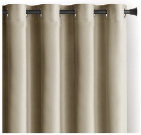 Кафяво/бежово затъмняващо перде 140x270 cm Eyelets – Restilo