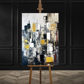 Картина с ръчно изрисувани елементи 70x100 cm Cityscape – Styler
