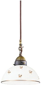 Kolarz 731.30.170- Подвесен полилей на кабел NONNA 1xE27/75W/230V Ø 20 см, с форма на цвете, розово злато