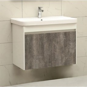 Конзолен PVC шкаф ICP 8365 с умивалник, 80.5x46x63см