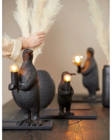 Черна настолна лампа (височина 34 cm) Penguin - Light &amp; Living