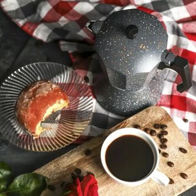 Разопакован: Кубинска кафеварка Klausberg KB 7547, 9 чаши, Индукция, Сив мрамор