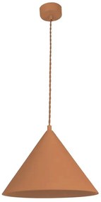 Висяща лампа в тухлен цвят с абажур от камък ø 30 cm Vilma - SULION