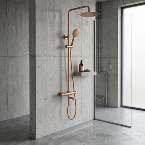 Душ система с Термостат Rea Lungo Diamond Copper Brush