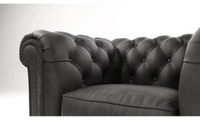 Антрацитно кадифено кресло Cambridge - Ropez