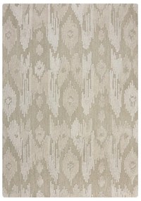 Бежов ръчно изработен вълнен килим 120x170 cm Dion Ikat – Flair Rugs