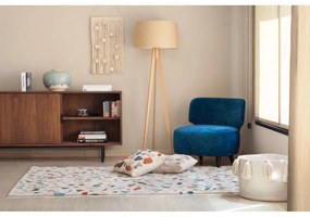 Кремав ръчно изработен памучен килим подходящ за пране 140x200 cm Terrazzo Marble – Lorena Canals