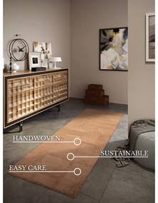 Кафява ръчно изработена вълнена пътека 80x250 cm Alexis – Villeroy&amp;Boch