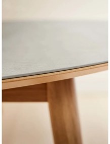 Кръгла сгъваема трапезна маса с керамичен плот ø 135 cm Meza – Hammel Furniture