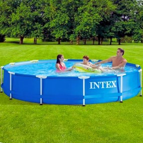 Надземен плувен басейн с конструкция 366 cm x 76 cm