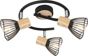 Спот PONY, черен, 3хE14