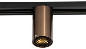 Модерен прожектор тъмно бронз за 1-фазна релсова система GU10 35mm - Iconic Ruby Honey