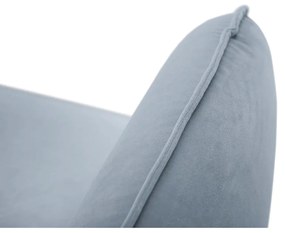 Светлосин кадифен диван 160 cm Vienna - Cosmopolitan Design