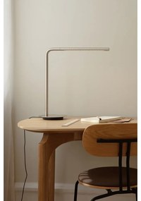 Метална LED затъмняваща се настолна лампа в сребрист цвят (височина 46 cm) Omni Table – UMAGE