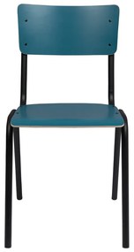 Трапезни столове в цвят петрол в комплект от 4 броя Back to school - Zuiver