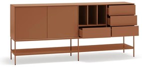 Скрин в тухлен цвят 220x98x45 cm Platt – Teulat