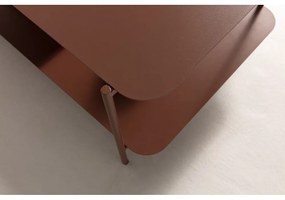 Теракотена метална масичка за кафе 58x90 cm Beatrix – MOME