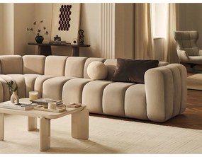 Шенилов модулен ъглов диван в тухлен цвят Lupine – Micadoni