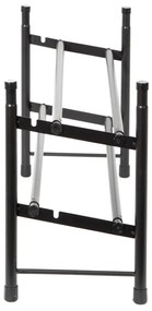 Черен метален телескопичен шкаф за обувки - Compactor