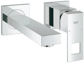 Тоалетна стенен кран Grohe Eurocube-Length 17 cm.-Glossy silver