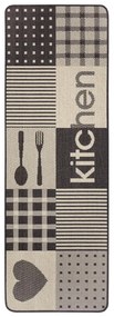 Бежов кухненски мокет , 70 x 180 cm Weave Patchwork Kitchen - Hanse Home