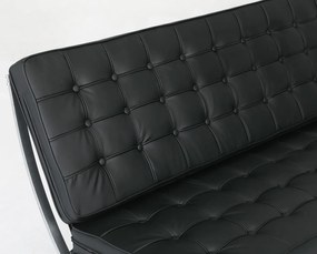 Триместен диван Casablanca-черно