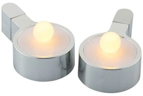 Сиви светлинни декорации в комплект от 2 Amalia - Sirius