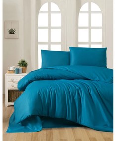 Памучно единично спално бельо в цвят петрол 140x200 cm - Mijolnir